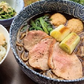 鴨南蛮そばと小丼セット　 温