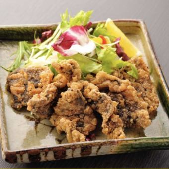 Fried whale Tatsuta