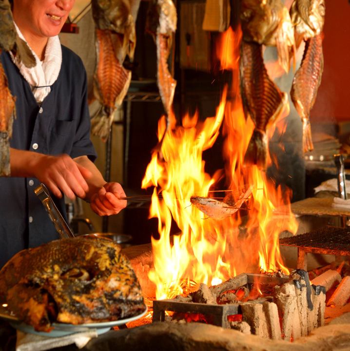 伊達な郷土料理と「原始焼」が自慢の牡鹿半島！魚/肉/野菜を最も美味しく食せる手法！
