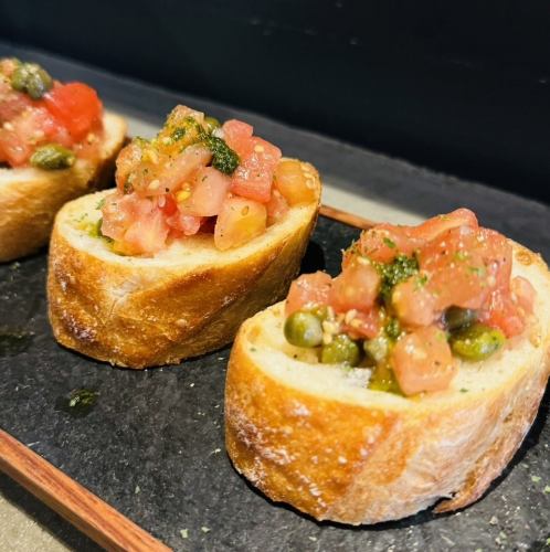 Bruschetta of tomato