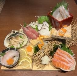 箱館家刺身階段6点盛り　一人前