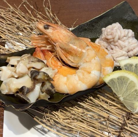 天然真昆布焼き　おまかせ盛り合わせ