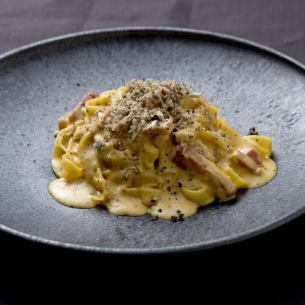 Truffle and bacon carbonara