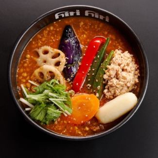 オクラキーマ納豆カリー