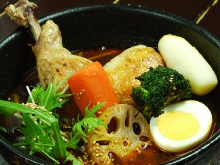 女子限定セット♪【スープカレー+ドリンク飲放+デザート】1200円