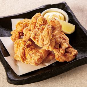 Ahira fried chicken with special soy sauce