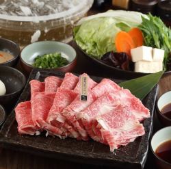 【レタしゃぶ】国産黒毛ブランド和牛ロース肉（A5ランク）一人前