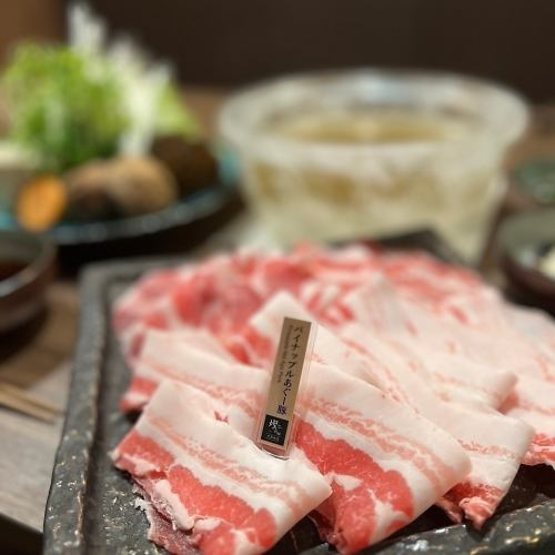 【すき焼き】純血100％燦あぐー豚 すき焼き一人前