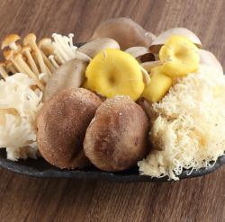 【追加の具材】季節のきのこ盛り合わせ