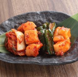 【一品料理】キムチ盛り合わせ（山芋・白菜・大根・胡瓜）