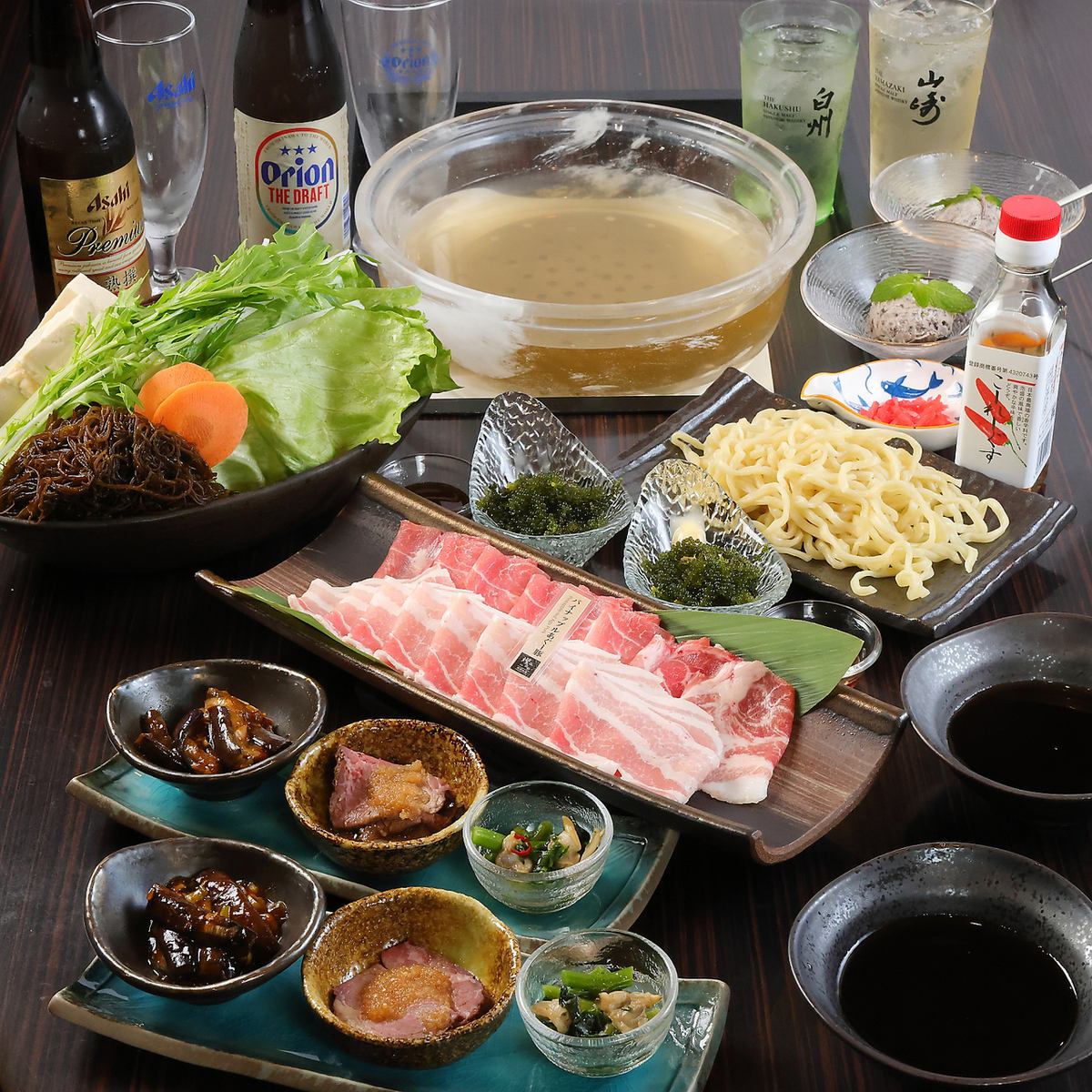 沖縄のあぐー豚を使った絶品しゃぶしゃぶを