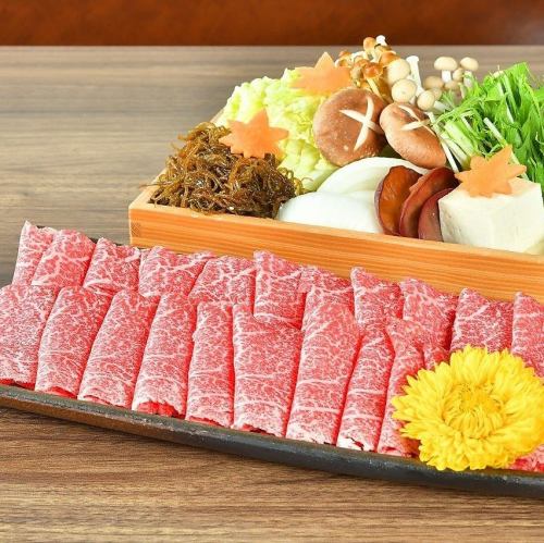 특선 와규 필레 고기 스키야키(예약 필요)