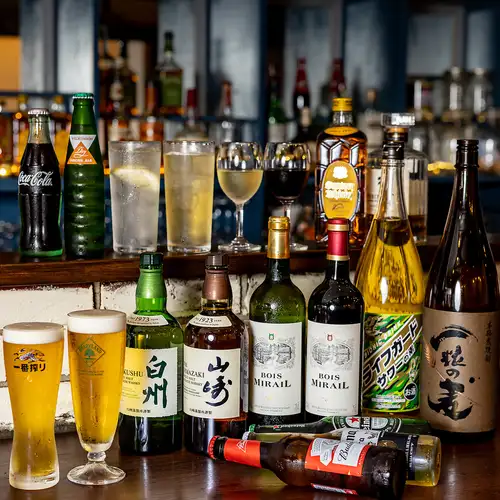 We offer courses with all-you-can-drink options.