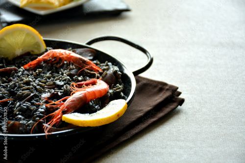 Squid ink paella*S size