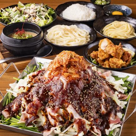 【豪華套餐】包含2小時暢飲！可選辣子雞肉火鍋或水炊火鍋，共5種火鍋菜式 ◆豪華套餐 5,000日圓