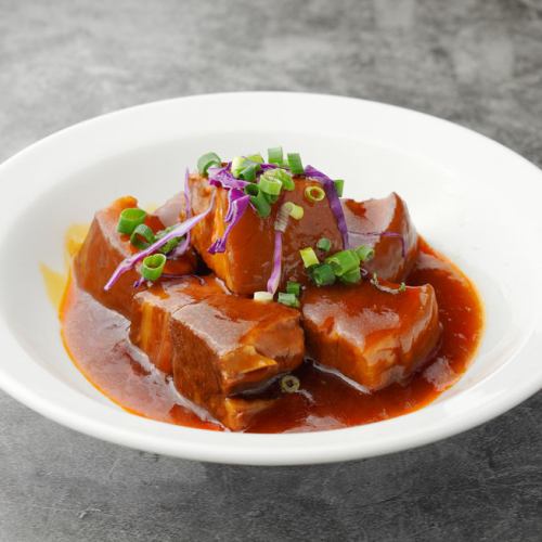 Simmered pork belly