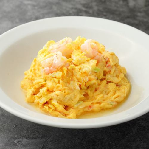 Stir-fried shrimp and egg