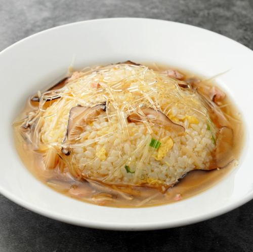 Shark fin ankake fried rice