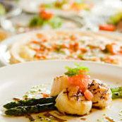 [Scallop and asparagus grill]