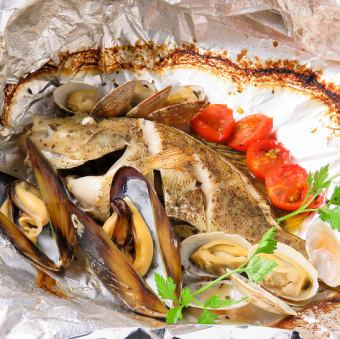 Today's wild fish wrapped in foil