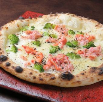 Creamy Shrimp Pizza