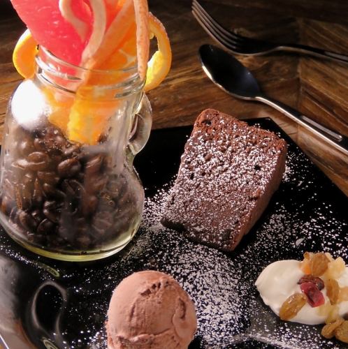 Handmade chocolate gateau chocolat