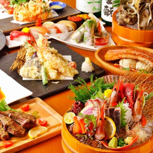 [Plenty of our proud seafood♪] Recommended for various parties! Banquet course with 120 minutes of all-you-can-drink◎