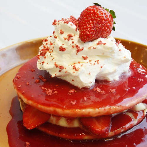 いちごのパンケーキ