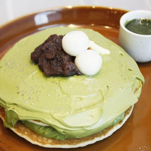 抹茶のパンケーキ