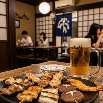 【90分飲み放題付き】夏の浪速道頓堀宴会コース全8品　クーポン使用で5000円（税込）！
