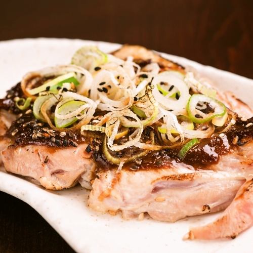 Grilled local chicken with soba miso