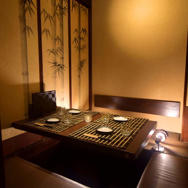 All seats are private rooms and a space with a Japanese atmosphere.The atmosphere is perfect for everyday use and company banquets.Also great for girls' night out, banquets, and dinners ◎ We only accept reservations at lunchtime, so please contact us!