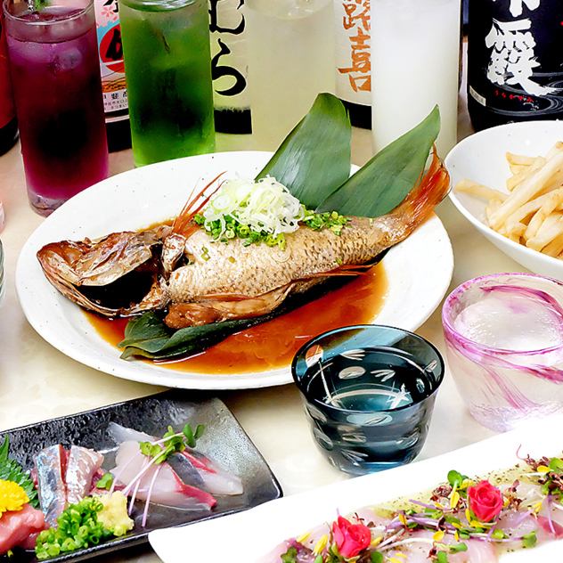 3 minutes walk from Kamihongo ☆ A restaurant where you can enjoy fresh seafood delivered directly from the farm!