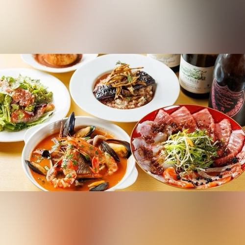 人気メニューを丸ごと楽しめる！飲み放題付きコース