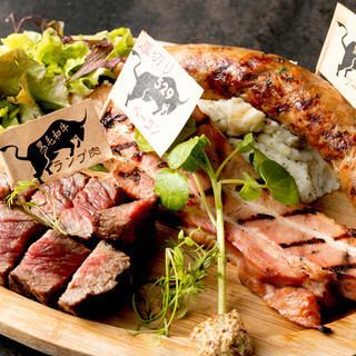 [Meat Bar Enjoyment Course] Enjoy a meat bar including Kuroge Wagyu beef and popular itameshi! 2 hours of all-you-can-drink included