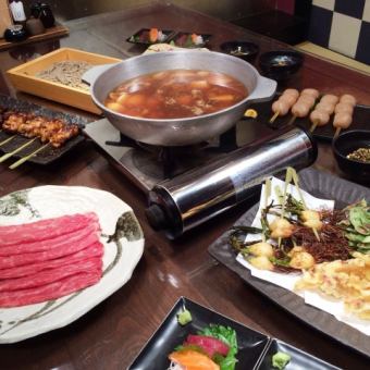[Yamagata imoni/beef shabu-shabu course] 10 dishes + 120 minutes of all-you-can-drink included
