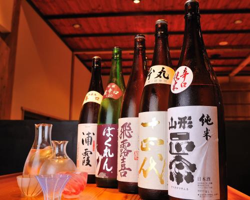 豊富な地酒・日本酒で彩る