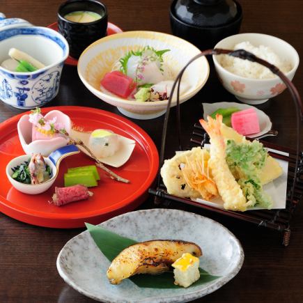 Seasonal Tempura Kaiseki Course: Miyabi 4,000 yen