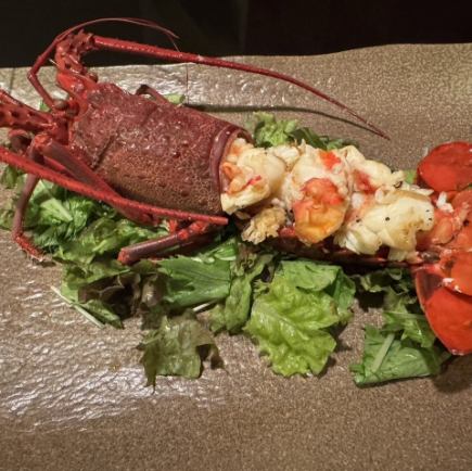 少し早い予約、クリスマス特別コース　　黒毛和牛、旬の野菜と伊勢海老の鉄板コース  20000円