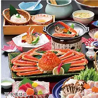 [Premium Pufferfish and Crab Course] Enjoy our signature pufferfish and crab hot pot, grilled crab, and tempura in a total of 7 dishes ⇒ 15,000 yen (tax included)
