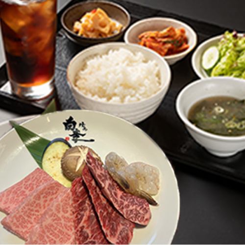 Premium Kalbi & Skirt Steak Lunch