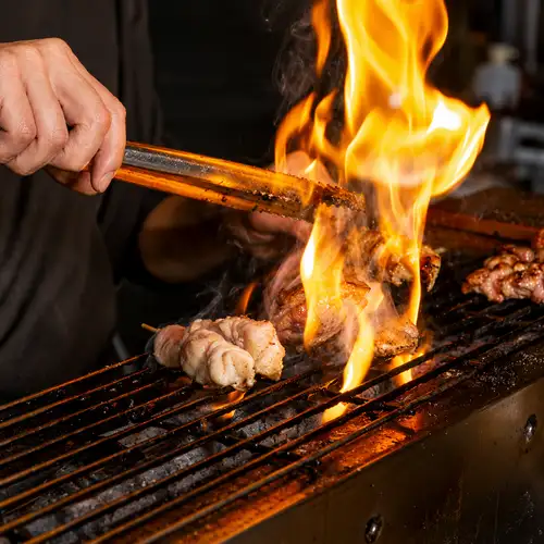 Enjoy authentic charcoal-grilled yakitori!