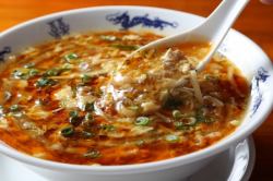 Seafood soup noodles