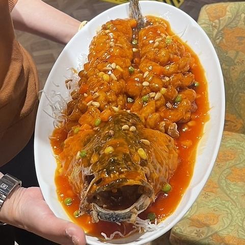 [April's recommended dish] Fish with chili sauce!