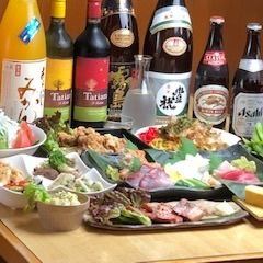 [All 13 dishes, 2 hours of all-you-can-drink included] Deluxe course ◆Special sashimi, special yakiniku, 2 items recommended by the manager, etc. 6,000 yen◎