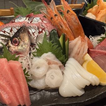 Sashimi banquet course 5,000 yen with 2 hours of all-you-can-drink