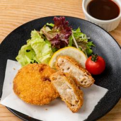 Black pork minced cutlet