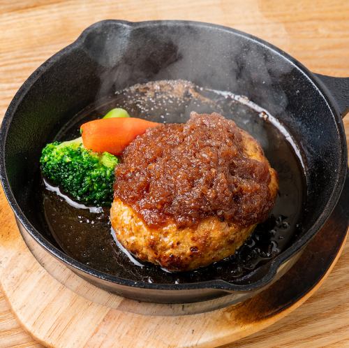 Black pork hamburger steak