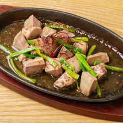 Crunchy grilled black pork tongue