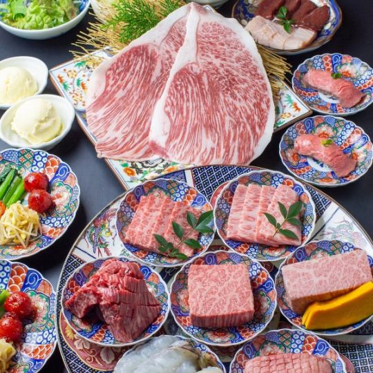 10,000日圓無限暢飲前澤牛終極套餐◆名古屋唯一的「岩手前澤牛協會」指定餐廳◆